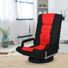 Folding Floor Gaming Sofa Chair 6-Position Adjustable Recliner Swivel Armchair