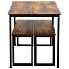 Dining Table and Bench Set Breakfast Bar Kitchen Dining Furniture Space Saving