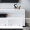 Modern TV Unit Cabinet White Stand High Gloss Sideboard 120cm with LED RGB Light