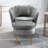 Oyster Velvet Accent Armchair Sofa Chair Footstool Available Lounge Living Room