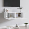 100cm High Gloss TV Cabinet Wall Mounted Cabinet Floating Cupboard Storage White