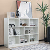 3-tier Open Bookcase Modern 8-Cube Bookshelf Wooden Storage Display Cabinet