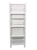 Ladder Shelf Bookshelf 4-Tier White Storage Display Unit Folding Book Stand