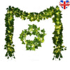 2M/10M LED Leaves Ivy Leaf Garland Fairy String Lights Party Garden Decor Lamp