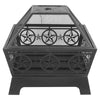 Outdoor Garden Fire Pit BBQ Firepit Brazier Stove Patio Heating Cooking Supplies