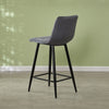 2X Bar Stools PU/ Velvet/ Fabric Breakfast Stool Chairs Kitchen Pub Grey Brown