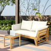 Outdoor Daybed Patio Convertible Couch Sofa Bed Wood Folding Chaise Lounge Bench