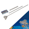 25.5" Aquarium Stainless Steel Algae Scraper Blade Fish Tank Glass Cleaner UK