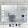 LED Illuminated Bathroom Vanity Mirror w/Lights Demister Shaver Socket 800x600mm