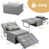 Foldable Sofa Bed 4-In-1 Convertible Sleeper Sofa Chair Adjustable Sofa Recliner