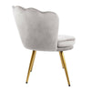 Genesis Flora Accent Tub Chair Scallop Armchair Petal Back With Golden Legs