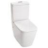 Modern Close Coupled Toilet Bathroom White Ceramic Soft Close Seat WC Pan Home