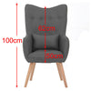 Retro/Vintage Tub Accent Chair Upholstered Padded Armchair Lounge Fabric Sofa UK