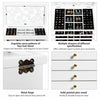 Vintage Wooden Jewellery Box Chest Rings Necklaces Storage Organiser Cabinet