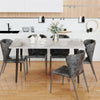 Modern Slate Marble Dining Table Black Trestle Base Rectangle Table Desk Office