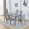 Modern Tempered Glass Dining Tables Kitchen for Dining Room Kitchen 4 Colours
