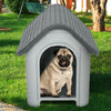Dog Cat Kennel Portable Durable Plastic Small Medium Pet Outdoor Garden Shelter