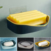 Strong Stick Suction Soap Dish Tray Sponge Holder Shower Accessory Easy Clean