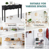 Console Table Modern Accent Sofa Side Table w/3 Drawers Narrow Dressing Desk