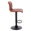 1/2/4/6x Bar Stool Faux Leather Breakfast Home Stool Swivel Gas Lift Bar Chair