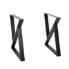2x Industrial Steel Metal Table Legs Triangle Frame for Dining/Bench/Office/Desk