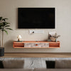 Wooden Wall Mounted Floating TV Unit Cabinet Stand With Storage TV Entertainment