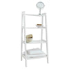 Ladder Shelf Wooden 4 Tier Storage Unit Display Standing Bathroom Shelf Book