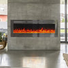 60 inch 700W/1800W Electric Fireplace Glass 9 Colour LED light Remote Control