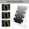 Tabletop Hollywood Vanity Makeup Mirror with 12 Illuminated LED Bulbs Lights