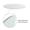 60/70cm Large Oval Wall Mounted Bathroom Mirror Makeup Dressing Mirror Frameless