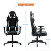 Racing Gaming Chair Computer Office Chair Adjustable Swivel Leather Executive