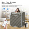 Portable Steam Sauna Folding Remote Control Therapeutic Steam Spa Sauna w/ Timer