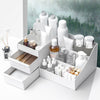 Dressing Table Top Organiser Make Up Holder Storage Box with 2 Sliding Drawers