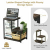 Industrial Sofa Side Coffee End Table Laptop Bedside Table Living Room Bedroom