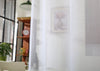 High Quality Voile Curtain 1/2 Panels Slot Top Solid Sheer White