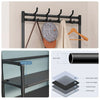 Iron Clothes Rail Coat &Shoe Rack Hook Storage Shelf Dress Hanging Display Stand