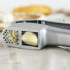 2 in 1 Set Stainless Steel Kitchen Garlic Slice & Press Crusher Squeezer Masher