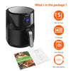 5L Air Fryer w/ Timer Low Fat Healthy Cooker Oven Oil Free Frying Kitchen 1400W