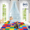 Folding Baby Play Mat Multicolor Kids Crawling Floor Foam Activity Pad 4 Pieces