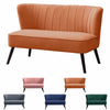 Nordic 2 Seater Velvet Sofa Loveseat Settee Oyster Shell Back Sofas Lounge Couch