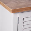 TV Unit Cabinet Stand Grey Modern w/ Media Storage Cupboard & Shelves | VonHaus