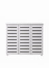 5 Tier Shoe Storage Cabinet 3 Door Cupboard Stand Rack Unit White