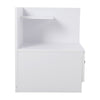 Modern Bedside Table Lamp Cabinet Nightstand Shelf Storage Unit BedroomFurniture