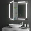 Wall LED Bathroom Mirror Cabinets with Shaver Socket Bluetooth Storage Cupboard