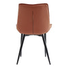 Set of 2 Faux Leather/Suede Dining Chairs Metal Legs Reception Restaurant Chair