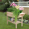 Exquisite Wooden Garden Planter Raised Bed Herb Strawberry Climbing Flower Box