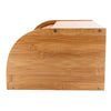 Bread Bin Bamboo Wooden Roll Top Retro Kitchen Loaf Food Storage Box Container
