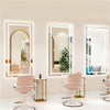 Elegant Bathroom Mirror Dual Light LED Wall lighted Mirror Vertically Horizontal