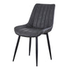 Dining Chairs Set of 2 Faux Leather Kitchen Chairs with Metal Legs Restaurants