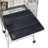 139cm Play Top Large Metal Bird Cage Parrot Budgie Finch Canary Cockatiel Aviary